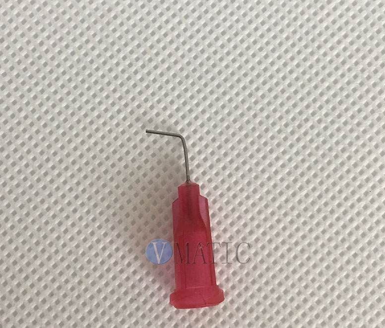 VMATIC VCW2505090. Наконечник дозатора TE 25G X 1/2" RED BENT 90 DEG DIAM 0.25 x 0.51MM (QTY=50)