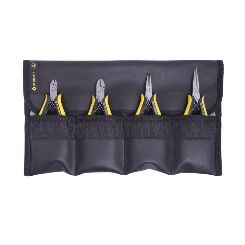 Bernstein 3-970 T. Набор кусачек ESD TECHNICline в чехле (4 предмета)
