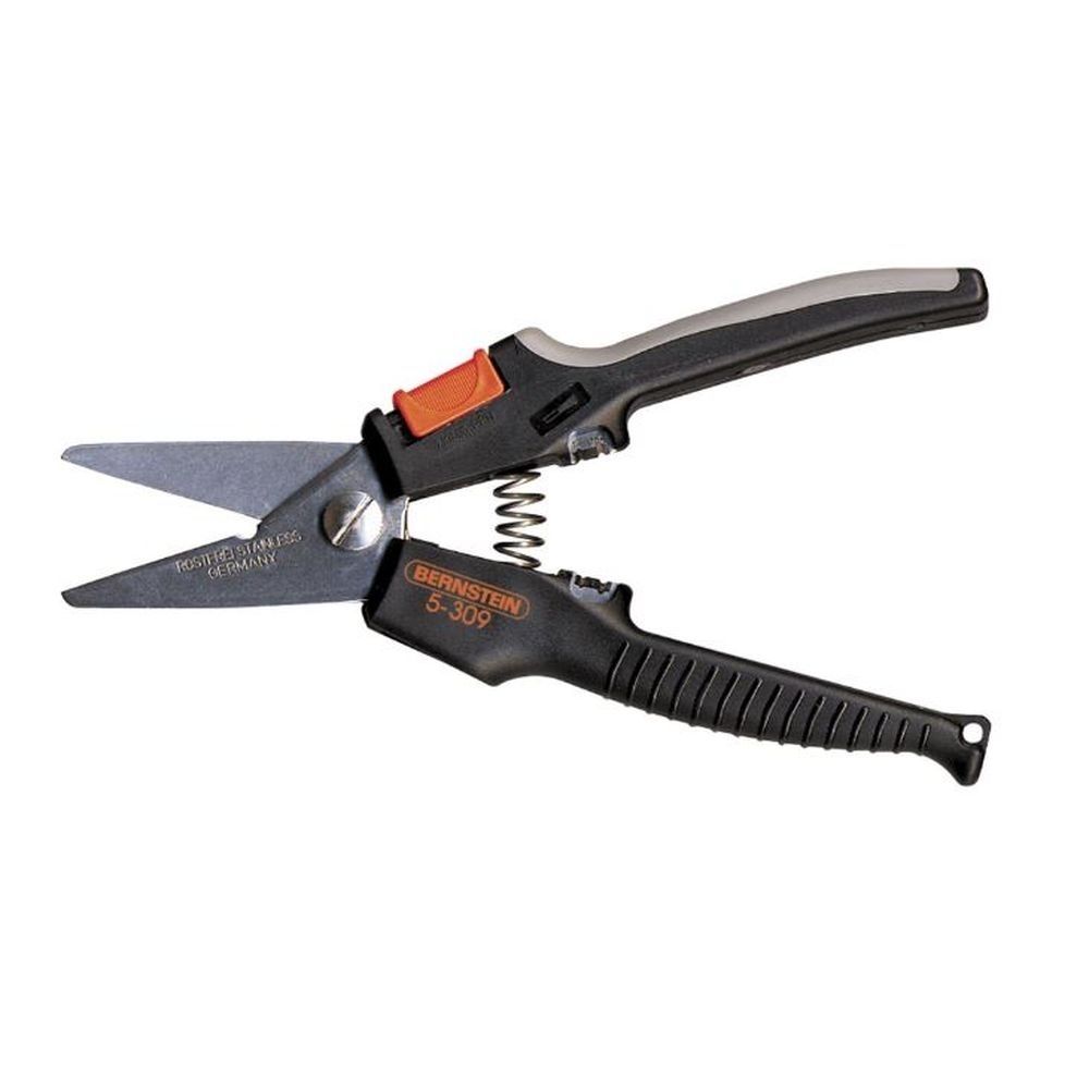 Bernstein 5-309. Ножницы для снятия изоляции с пружиной и замком 190 мм