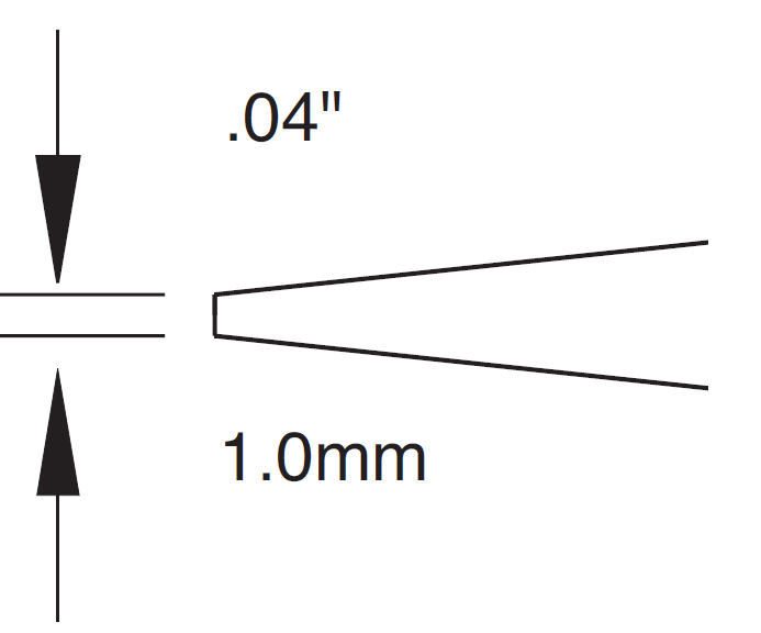 METCAL STTC-820. Картридж-наконечник для MX, клин 12° 3.8х21.6мм