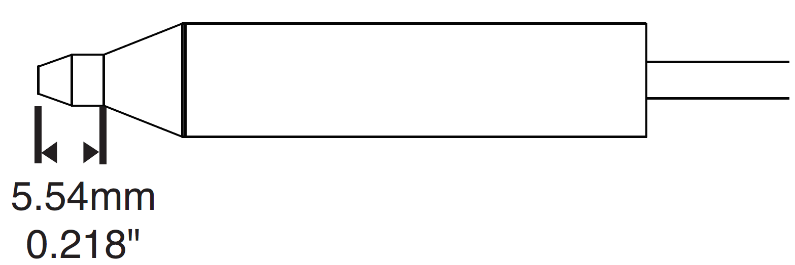 METCAL DCP-CN3. Наконечник для MFR-H5 0.79х2.05мм