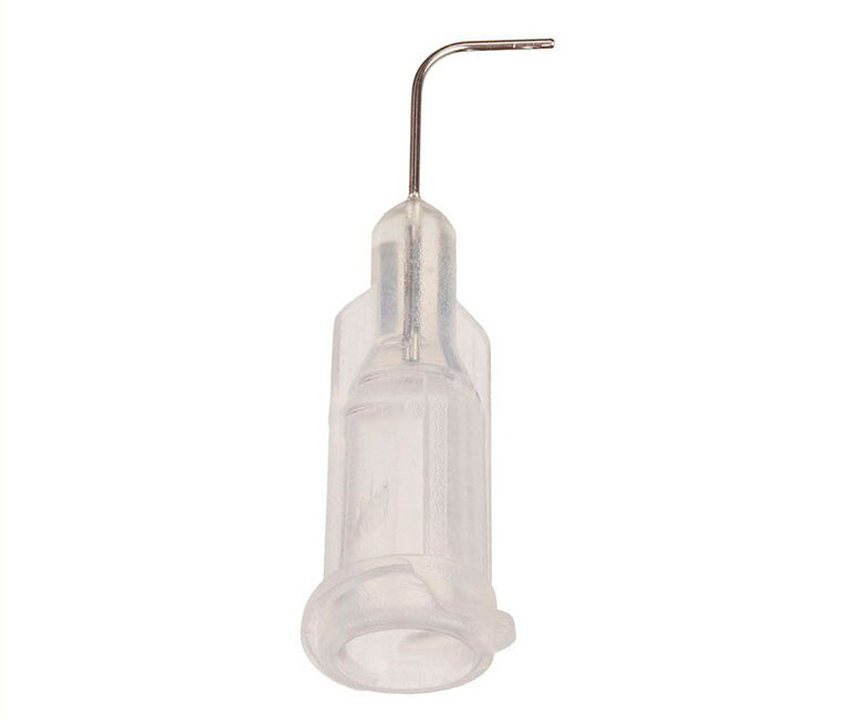 VMATIC VCW2705090. Наконечник дозатора TE 27G X 1/2" CLEAR BENT 90 DEG DIAM 0.21 x 0.40MM (QTY=50)