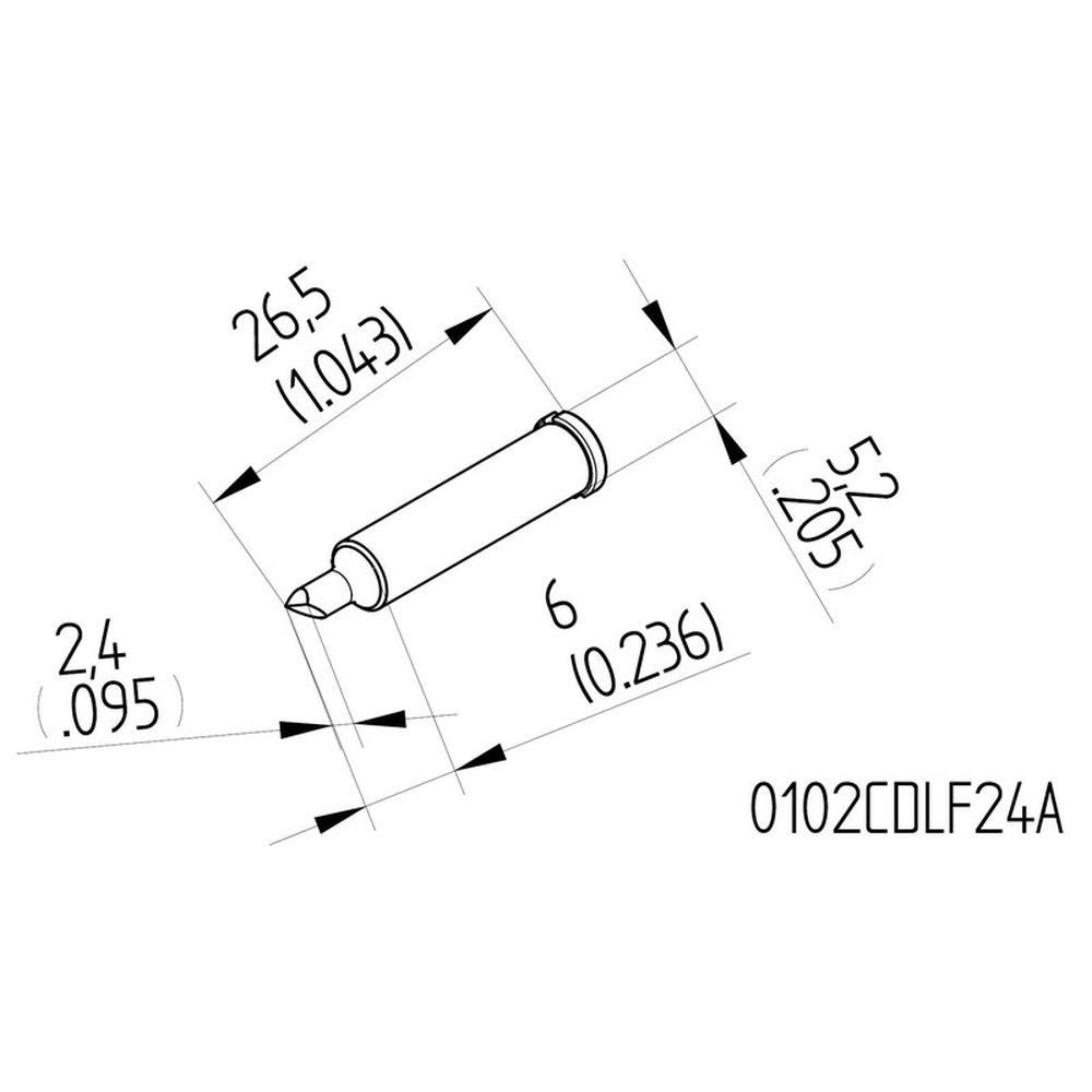 Наконечник ERSA 0102CDLF24A