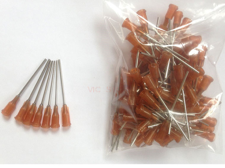 VMATIC VCL15150. Наконечник дозатора TE 15G X 1 1/2" AMBER DIAM 1.36 x 1.80MM (QTY=50)