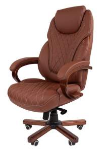 Офисное кресло CHAIRMAN 406, экокожа,  коричневый