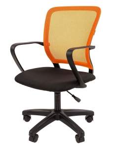 Офисное кресло CHAIRMAN 698 LT, ткань стандарт/сетчатый акрил,  оранжевый