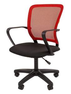 Офисное кресло CHAIRMAN 698 LT, ткань стандарт/сетчатый акрил,  красный