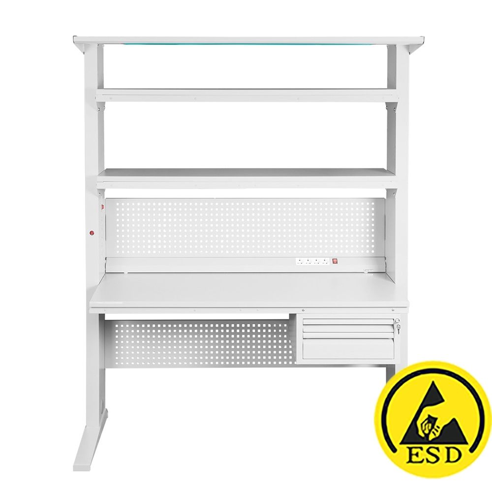 Антистатический рабочий стол Viking ГМ Гамма ESD, 1800x700 мм, с левосторонним электроблоком