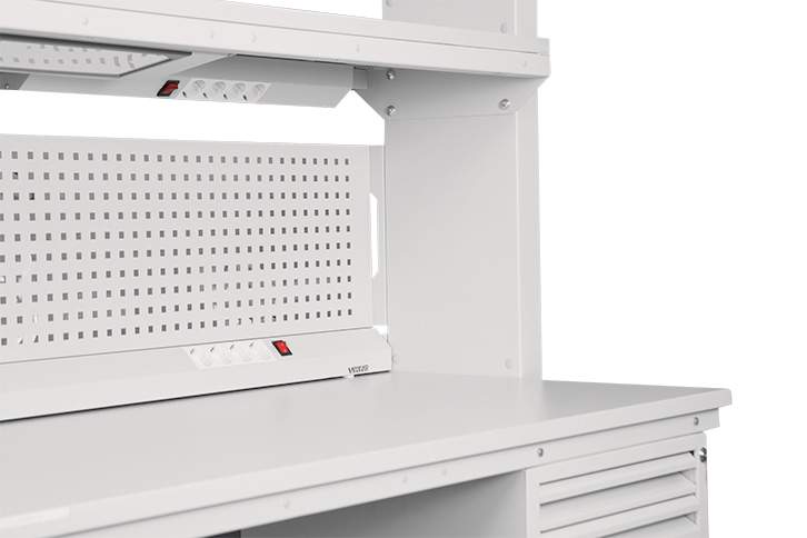 Панель электромонтажная под полку/столешницу половинная для серии ГАММА 1/2 ГМ-ЭПА-15