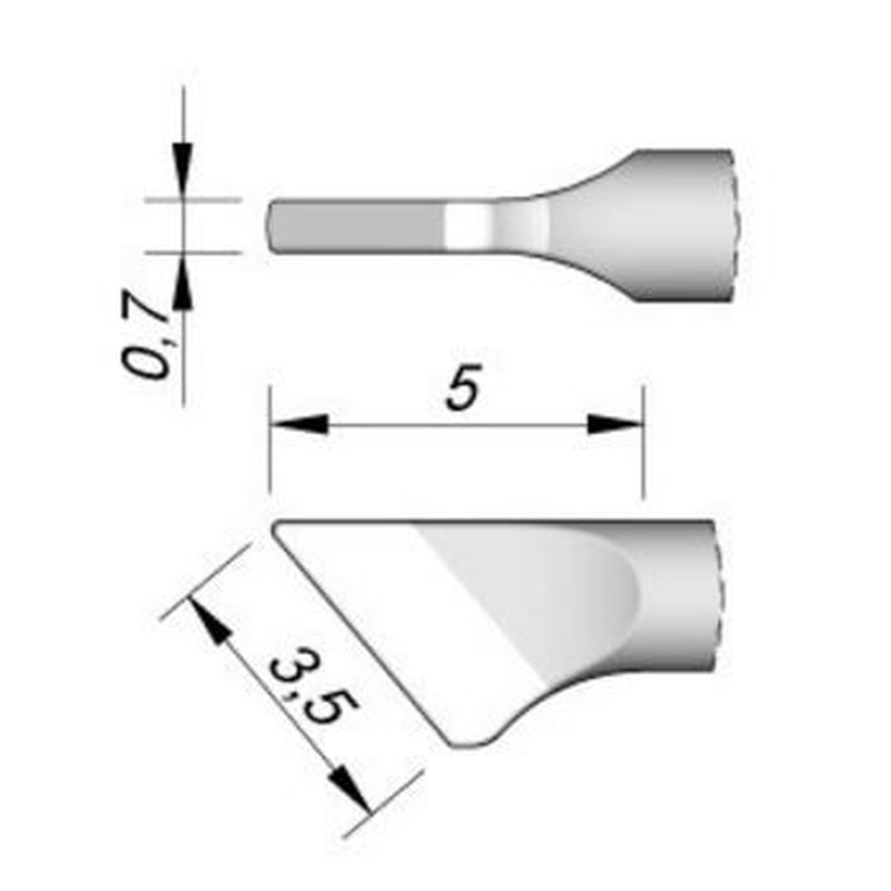 Наконечник JBC C105-111 ножевидный 3,5 х 0,7 мм