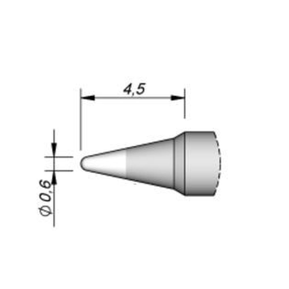 Наконечник JBC C210-003 конический 0,6 мм