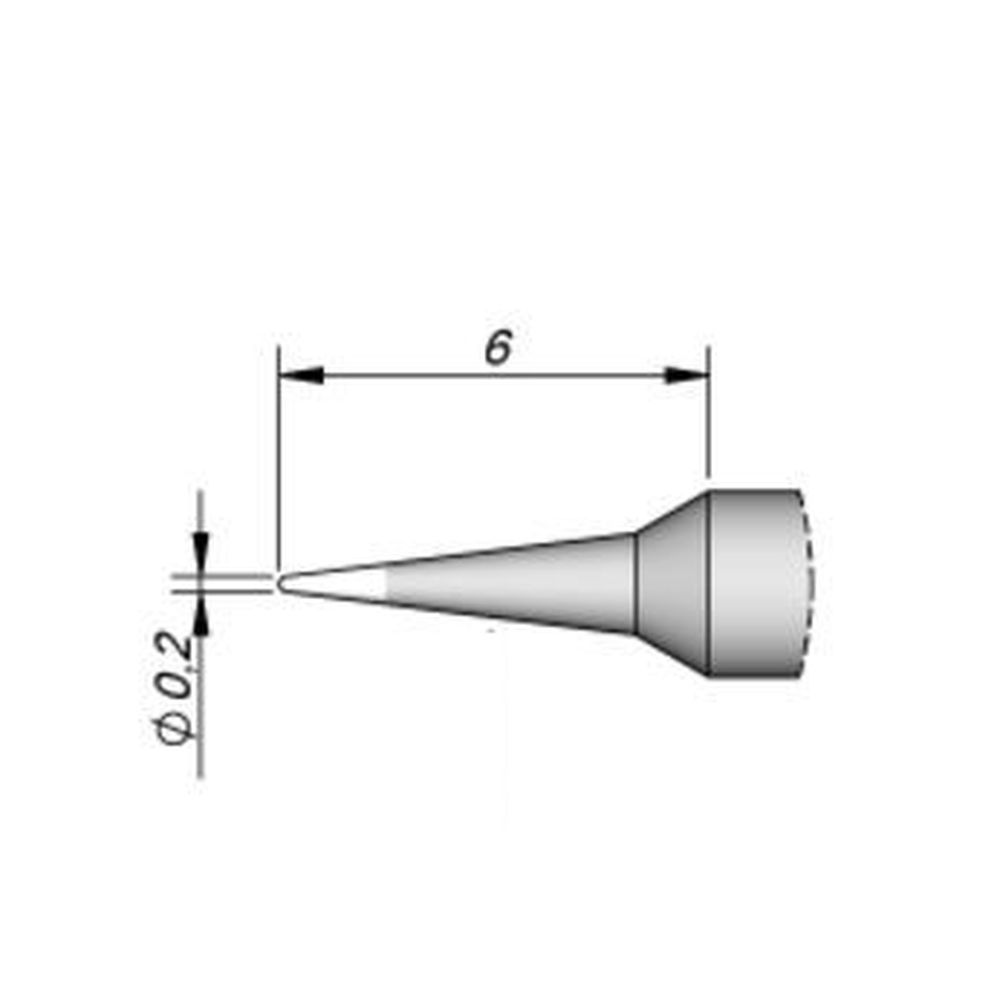Наконечник JBC C210-009 конический 0,2 мм