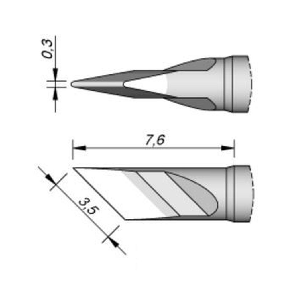 Наконечник JBC C210-018 ножевидный 3,5 мм
