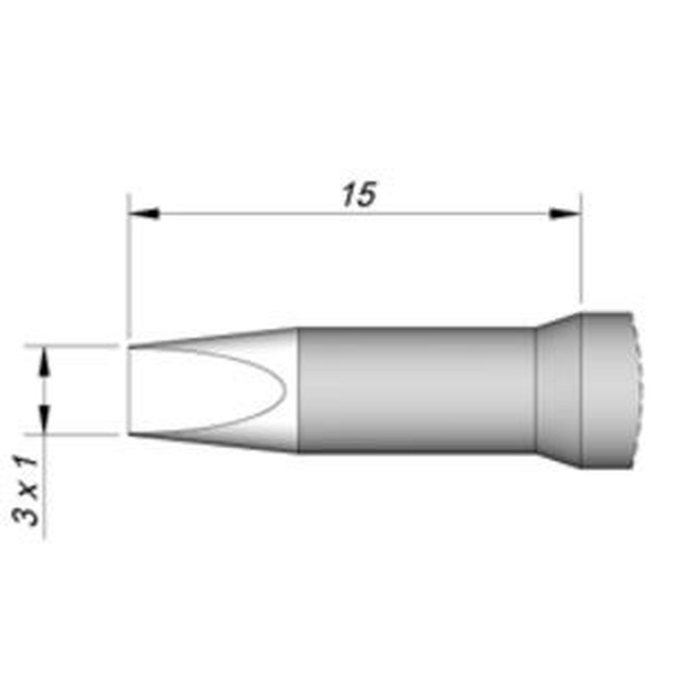 Наконечник JBC C245-061 клиновидный 3,0 х 1,0 мм