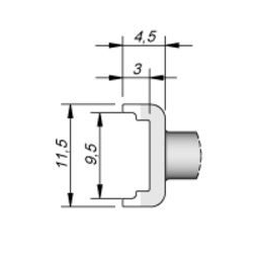 Наконечник JBC C245-215 Tunnel 9,6 х 18,0 мм