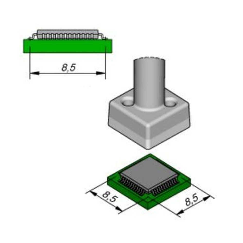 Наконечник JBC C245-223 QFP/PLCC 8,5 x 8,5 мм