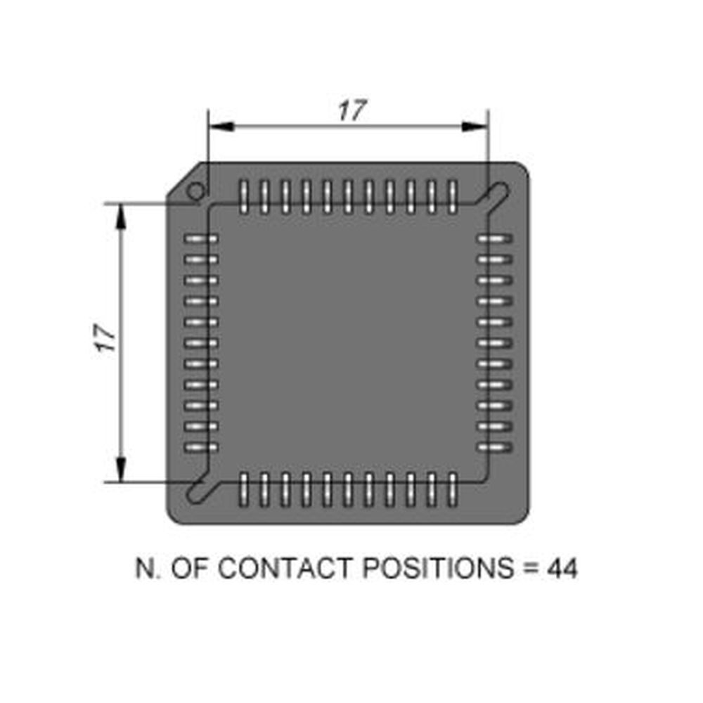 Наконечник JBC C245-247 PLCC 17,0 x 17,0 мм (44 контакта)