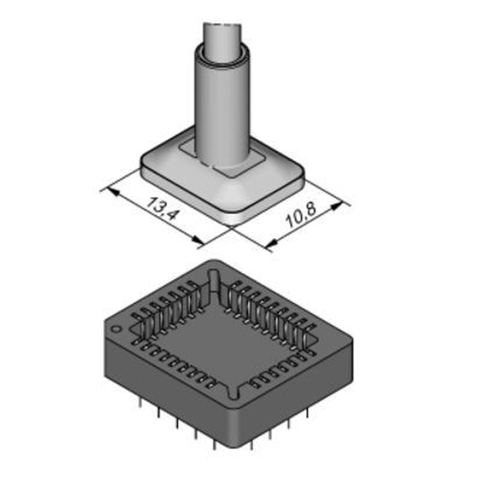 Наконечник JBC C245-247 PLCC 17,0 x 17,0 мм (44 контакта)