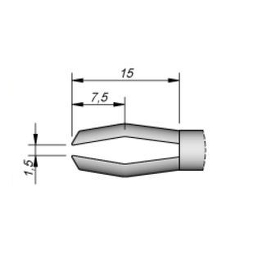 Наконечник JBC C245-268 для охватываемых контактов 1,5 мм