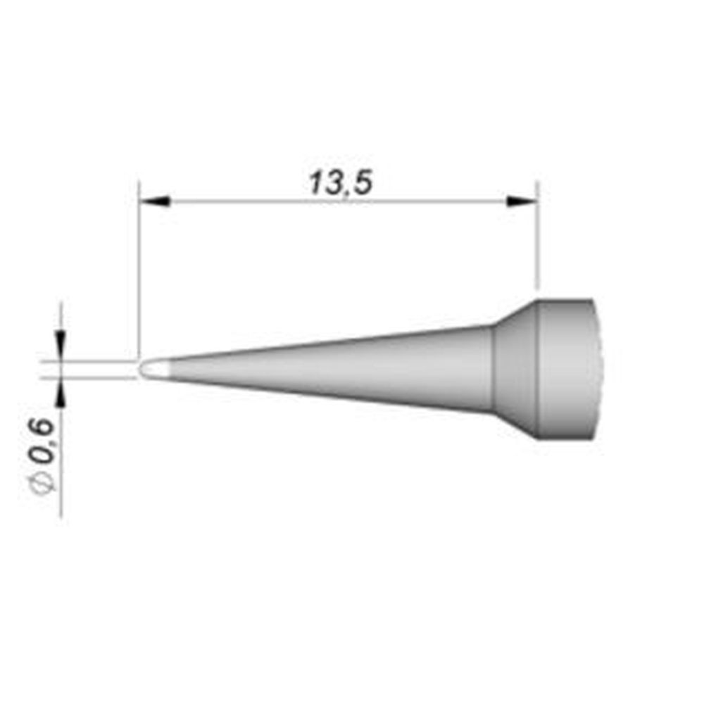 Наконечник JBC C245-747 скошенный 0,6 мм