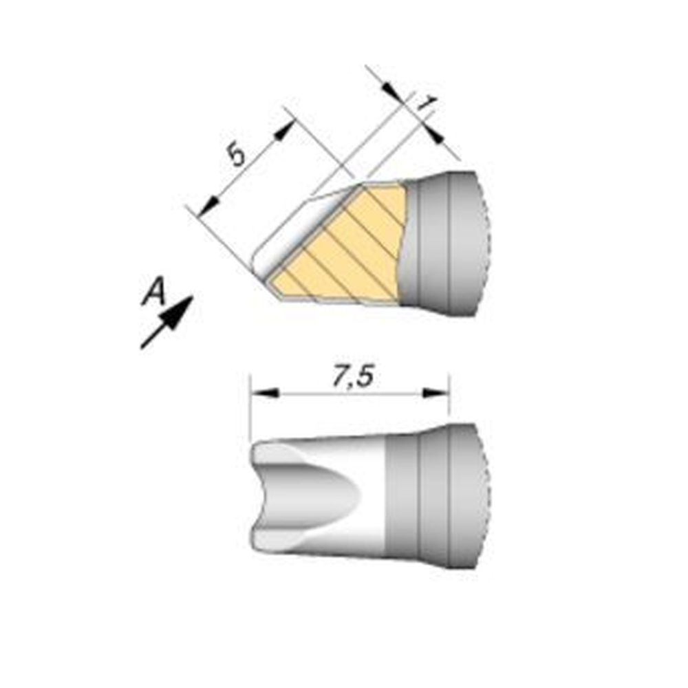 Наконечник JBC C245-763 для пайки кабелей и соединений 2,5 мм