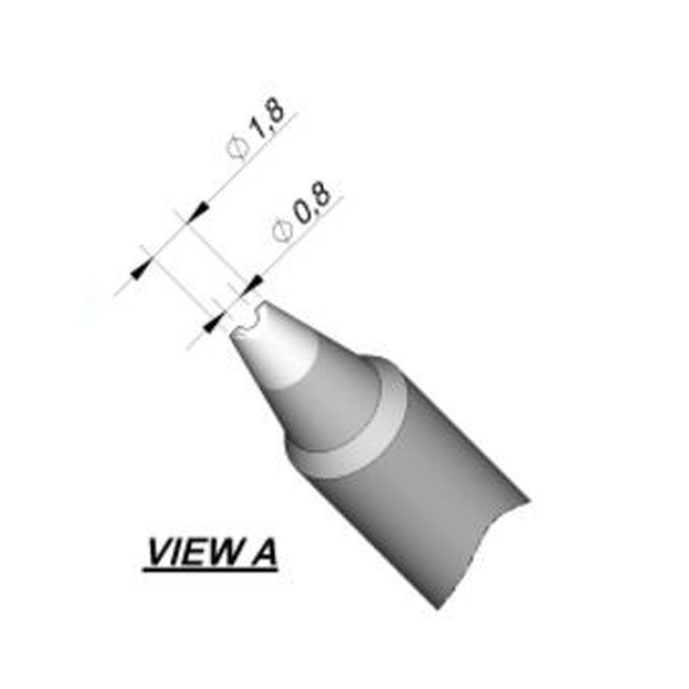 Наконечник JBC C245-790 для пайки кабелей и соединений 0,8 мм
