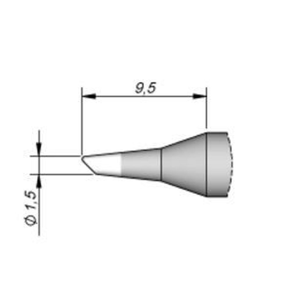 Наконечник JBC C245-905 скошенный 1,5 мм