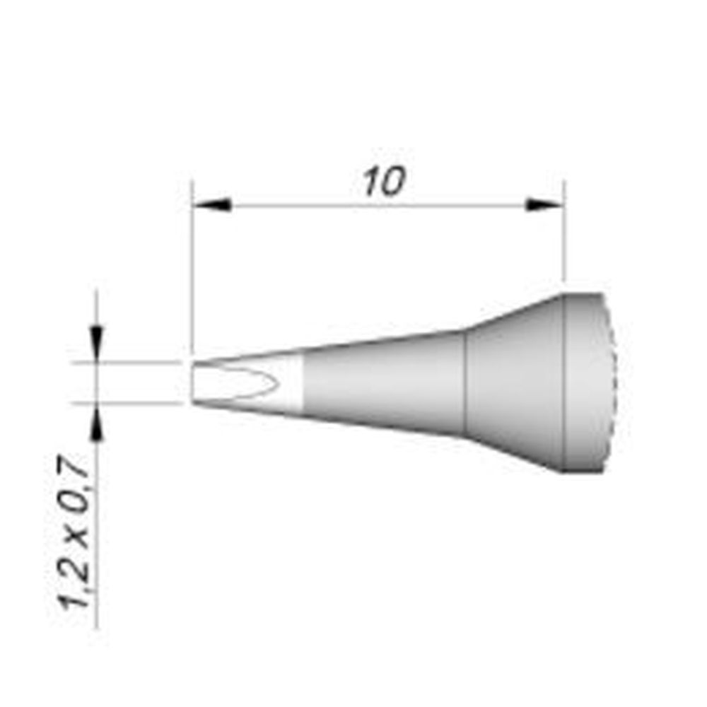 Наконечник JBC C245-906 клиновидный 1,2 х 0,7 мм