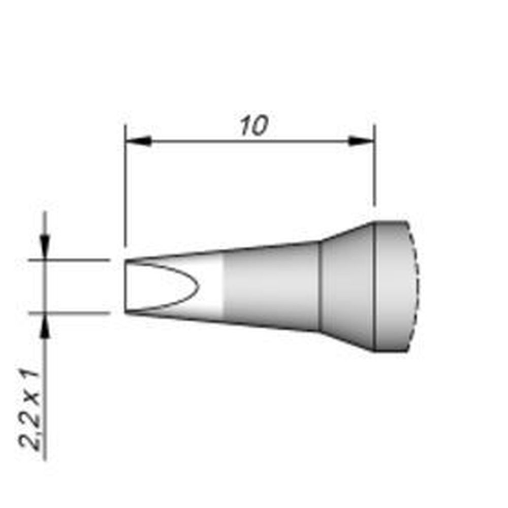 Наконечник JBC C245-907 клиновидный 2,2 х 1,0 мм