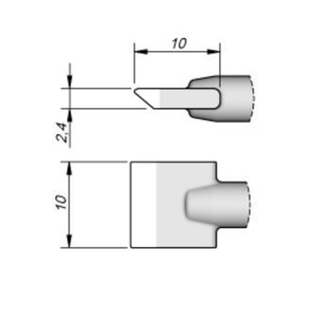 Наконечник JBC C245-914 лопатка 10,0 мм