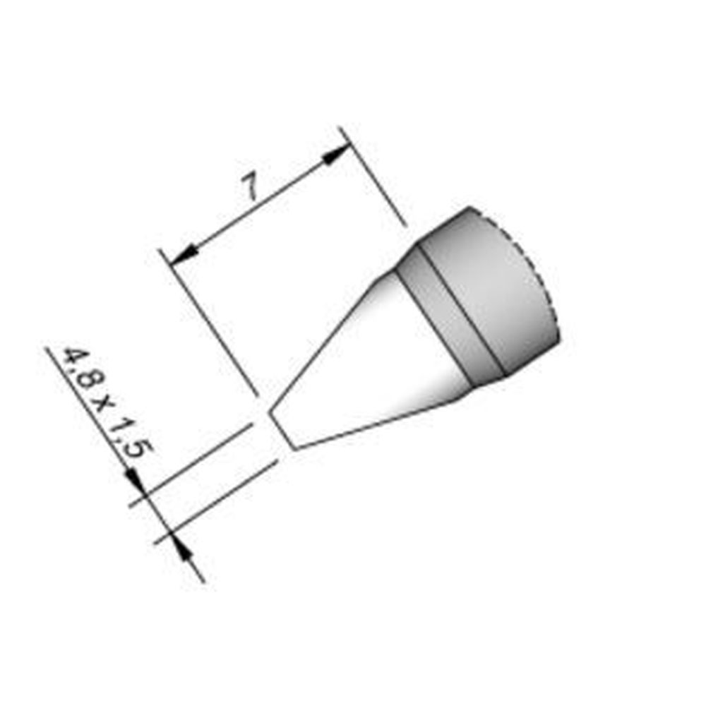 Наконечник JBC C250-411 клиновидный 4,8 х 1,5 мм