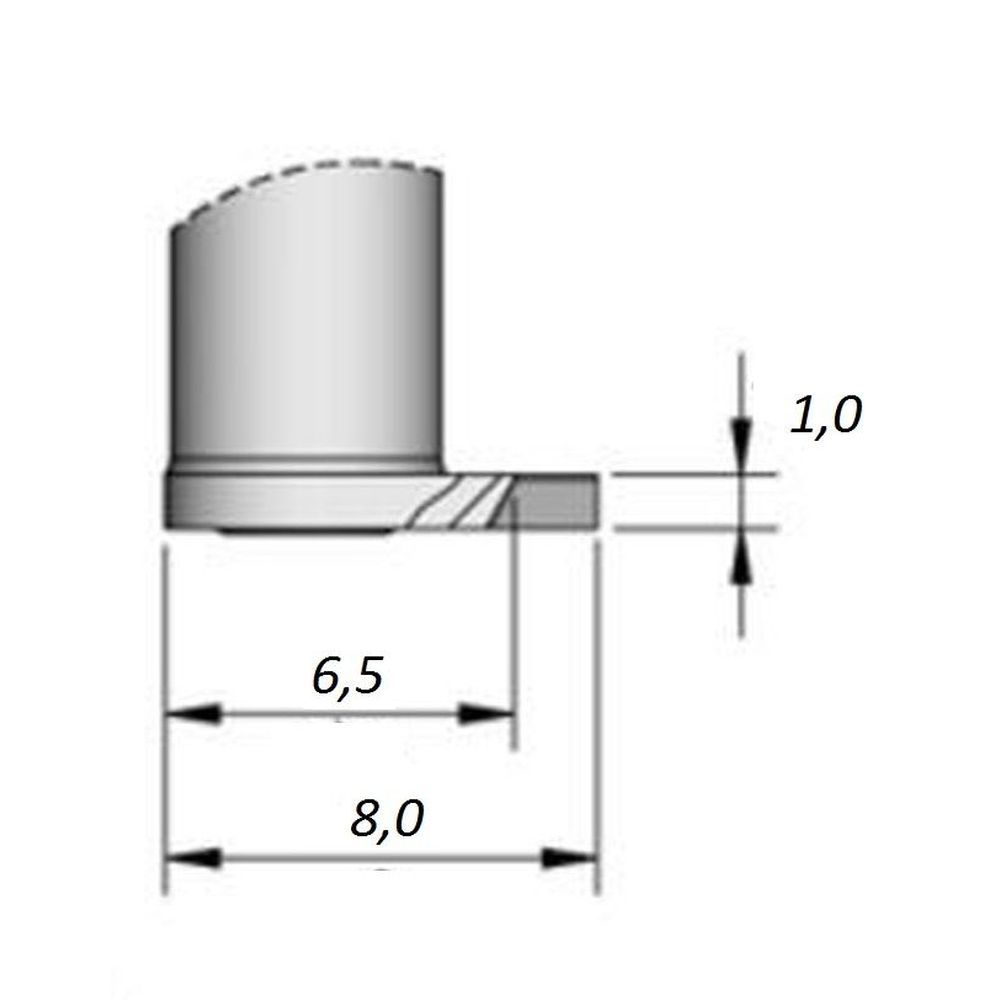 Наконечник JBC C420-281 для термозачистки 3,5 мм (левый)