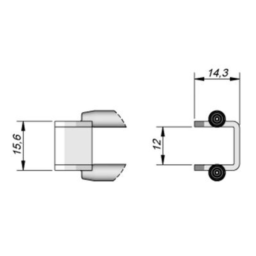 Наконечник JBC C420-286 U-образный 15,6 x 14,3 мм