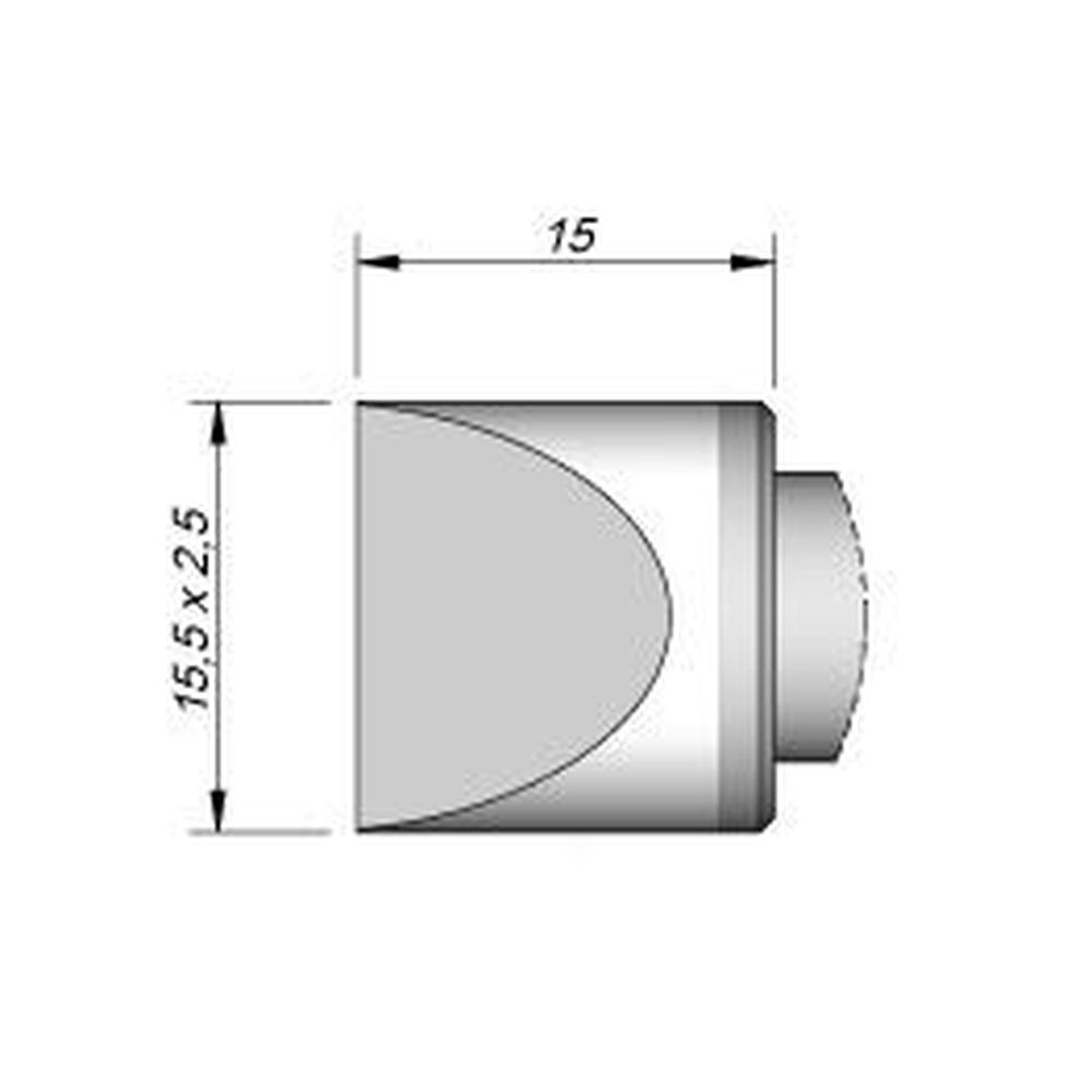 Наконечник JBC C470-007 клиновидный 15,5 х 2,5 мм