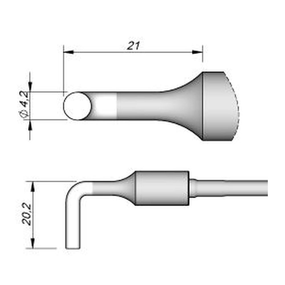 Наконечник JBC C470-011 крюк 4,2 мм