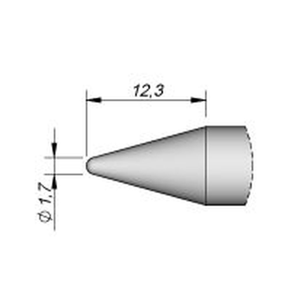 Наконечник JBC C470-025 для работы с пластиками 1,7 мм