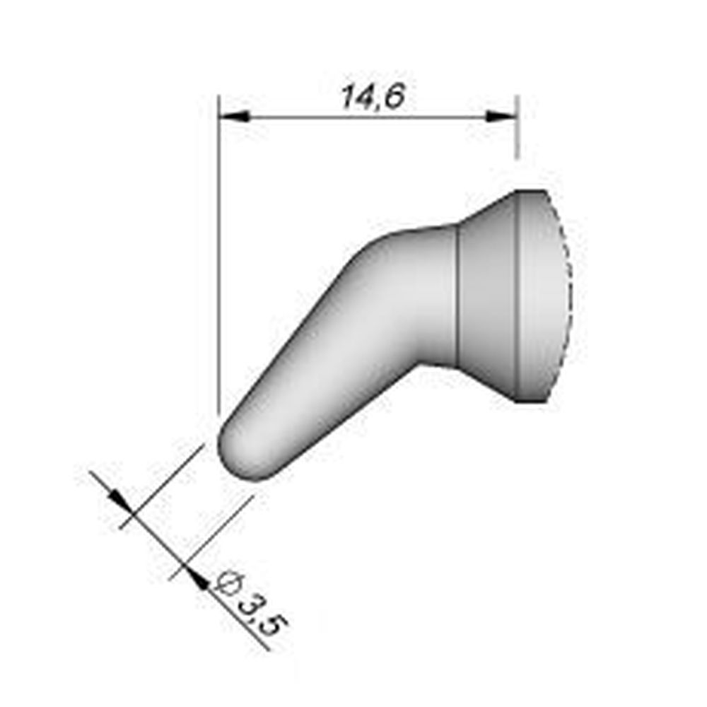 Наконечник JBC C470-026 для работы с пластиками 3,5 мм