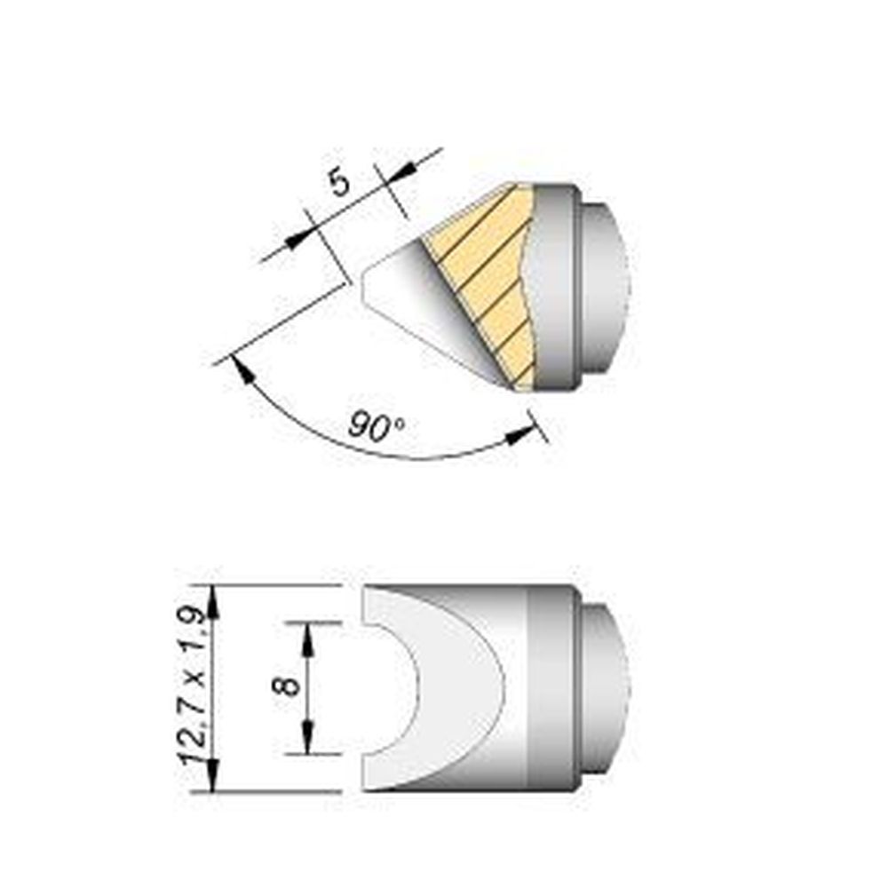 Наконечник JBC C470-037 для пайки кабелей и соединений 8,0 мм