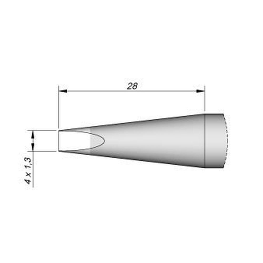 Наконечник JBC C470-040 клиновидный 4,0 х 1,3 мм