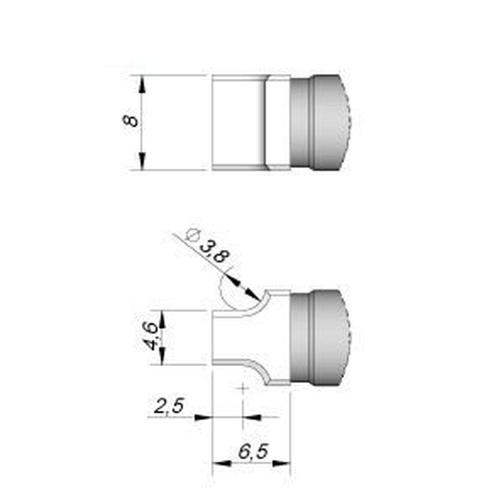 Наконечник JBC C470-050 для пайки разъёмов 3,8 мм