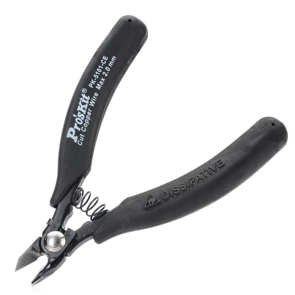 Кусачки усиленные с возвратной пружиной антистатические ProsKit 1PK-5101-E (125 мм.)
