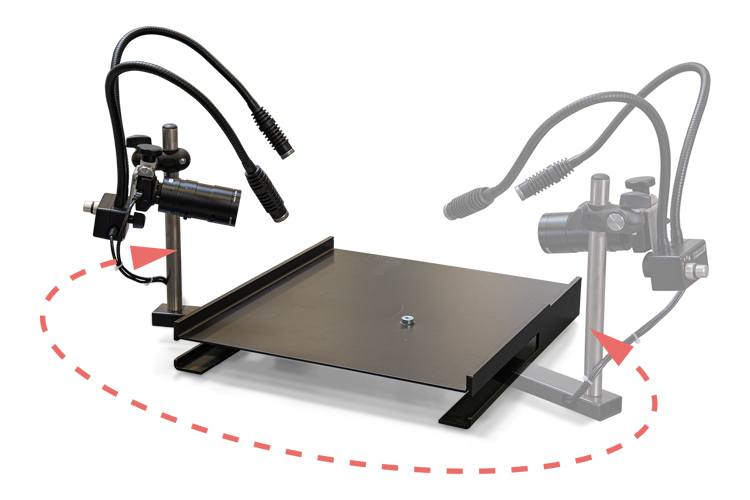 Ersa 0VSRPC500A-LE. Rework Process Camera Камера процесса доработки с универсальным устойчивым поворотным кронштейном и опорной плитой
