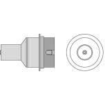 Weller T0058750772N. Сопло Weller NRV10, круглое, с вакуумом, 10.0мм