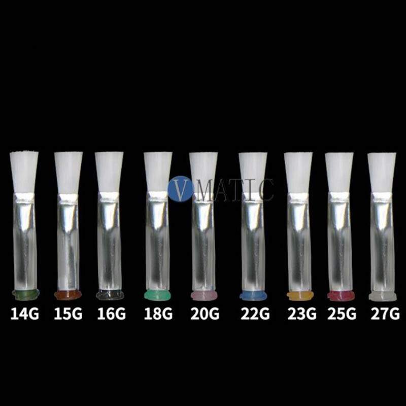 VMATIC VCBT15F6 Наконечник дозатора плоская кисть 6мм мягкая 15G 1.36мм (10шт)