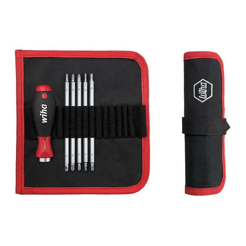 WIHA 32298, SYSTEM 6, Набор комбинированных жал SL/PH/PZ/TORX (6 предметов), серия 281 T6 01