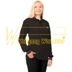 Warmbier 2649.P.M. Warmbier ESD-Langarm-Polo-Shirt, Größe M, schwarz